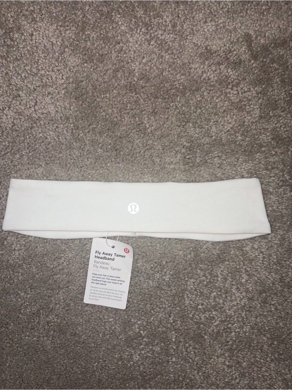 lululemon athletica White Fly Away Tamer Headband